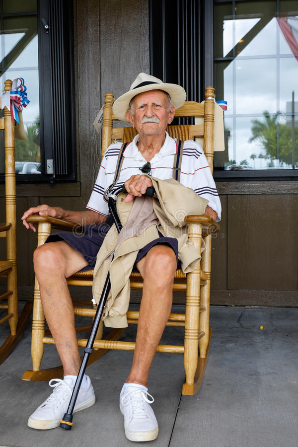 Old Person In Rocking Chair