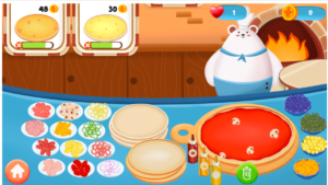 Online cooking game